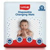 Luvlap Disposable Baby Underpad Cum Changing Mats, 10 Count 60X60 Cm Waterproof Pads For Baby, Breathable Underpads Act As 100% 