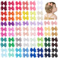 80Pcs 2 Inch Baby Hair Bows Clips For Girls Grosgrain Ribbon Fully Lined Infant Hair Clips Accessories For Baby Girls Newborns T