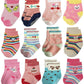 Trendy Dukaan Baby GirlS Cotton & Nylon Socks (Pack Of 4) (107Girlsgripsocks_Multicolored)