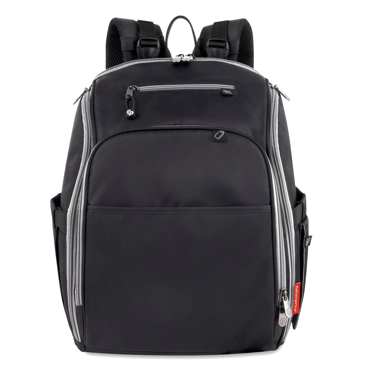 Fisher-Price Fastfinder 3 Piece Set Diaper Bag Backpack For Moms & Dads With Changing Pad And Wipes Pocket