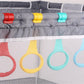 5Pcs Walk Assistant Plastic Baby Crib Pull Rings For Baby Baby Pull Up Rings Cot Hanging Rings For Infant Baby Toddler Practice