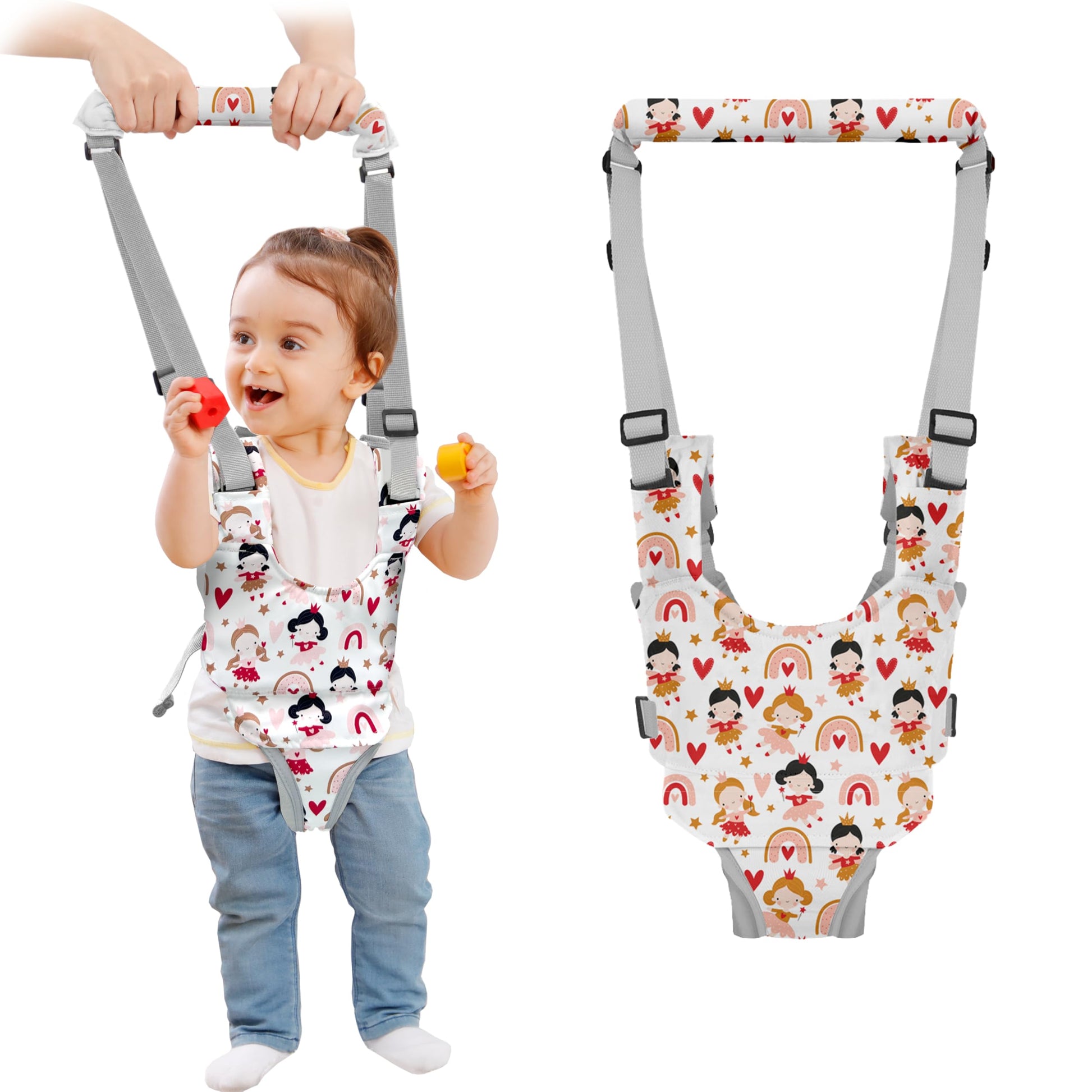 Watolt Baby Walking Harness - Handheld Kids Walker Helper - Toddler Infant Walker Harness Assistant Belt - Child Baby Walk Learn