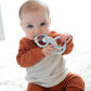 Dr. Browns Flexees Blue Sloth, Soft 100% Silicone Baby Teether, BPA Free, 3m+