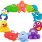 Nuby 10 Count (Pack of 1) Little Squirts Fun Bath Toys, Assorted Characters