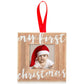 Pearhead Babys First Christmas Wooden Picture Frame Ornament, Newborn Milestone Keepsake Photo, Holiday Gift For New And Expecti