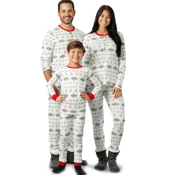 Honestbaby 2-Piece Family Matching Holiday Pajamas Organic Cotton For Men, Kids, Toddlers, Baby Boys, Girls, Unisex Pets, Jumbo
