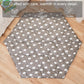 Napcure Hexagon Baby Play Mat For Floor,51'  59' Thicken Ultra Soft Playmat, Washable 6 Panel Playpen Mat Non-Slip Crawling Ma