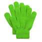 6 Pairs Kids Magic Gloves Winter Warm Full Fingers Gloves Soft Knitted Mittens For Baby Boys Girls Maroon&Plum&Green