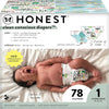 The Honest Company Clean Conscious Diapers | Plant-Based, Sustainable | Above It All + Barnyard Babies | Club Box, Size 1 (8-14