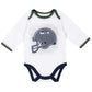 Gerber Nfl Seattle Seahawks 3 Pack Bodysuit Footed Pant And Cap Registry Gift Set, Blue/White Seattle Seahawks, 6-9M