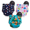 Novo Baby Leakage Proof Reusable Cloth Diaper With 5 Layer High Absorbent Pad | Reusable Nappies| Freesize For Kids 03 Yrs | Wa