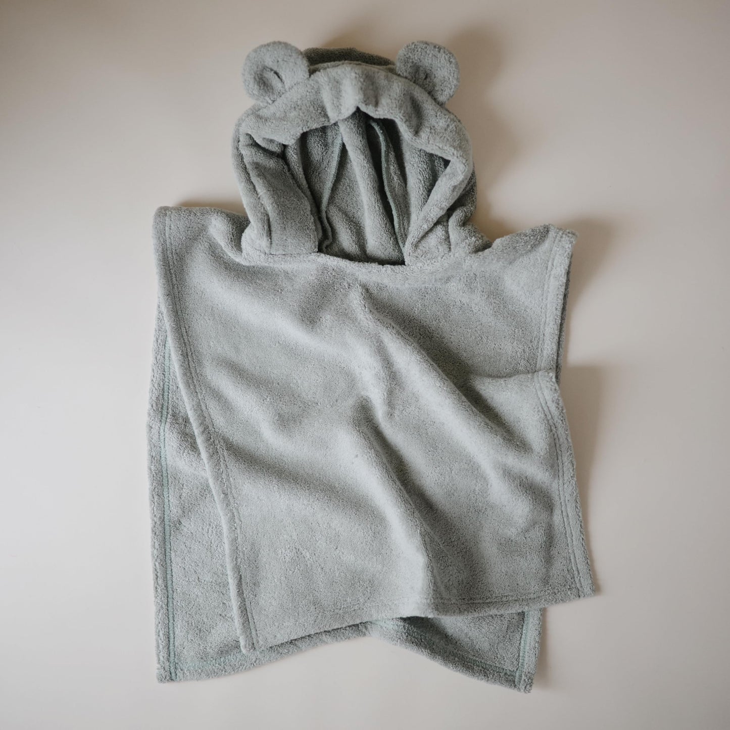 Mushie Poncho Towel For Toddlers And Kids (Moss) | Organic Terry Cotton | Ages 1-3 Years