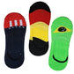 Queery Men Cotton No Show Invisible Loafer Socks Pack Of 3 D12