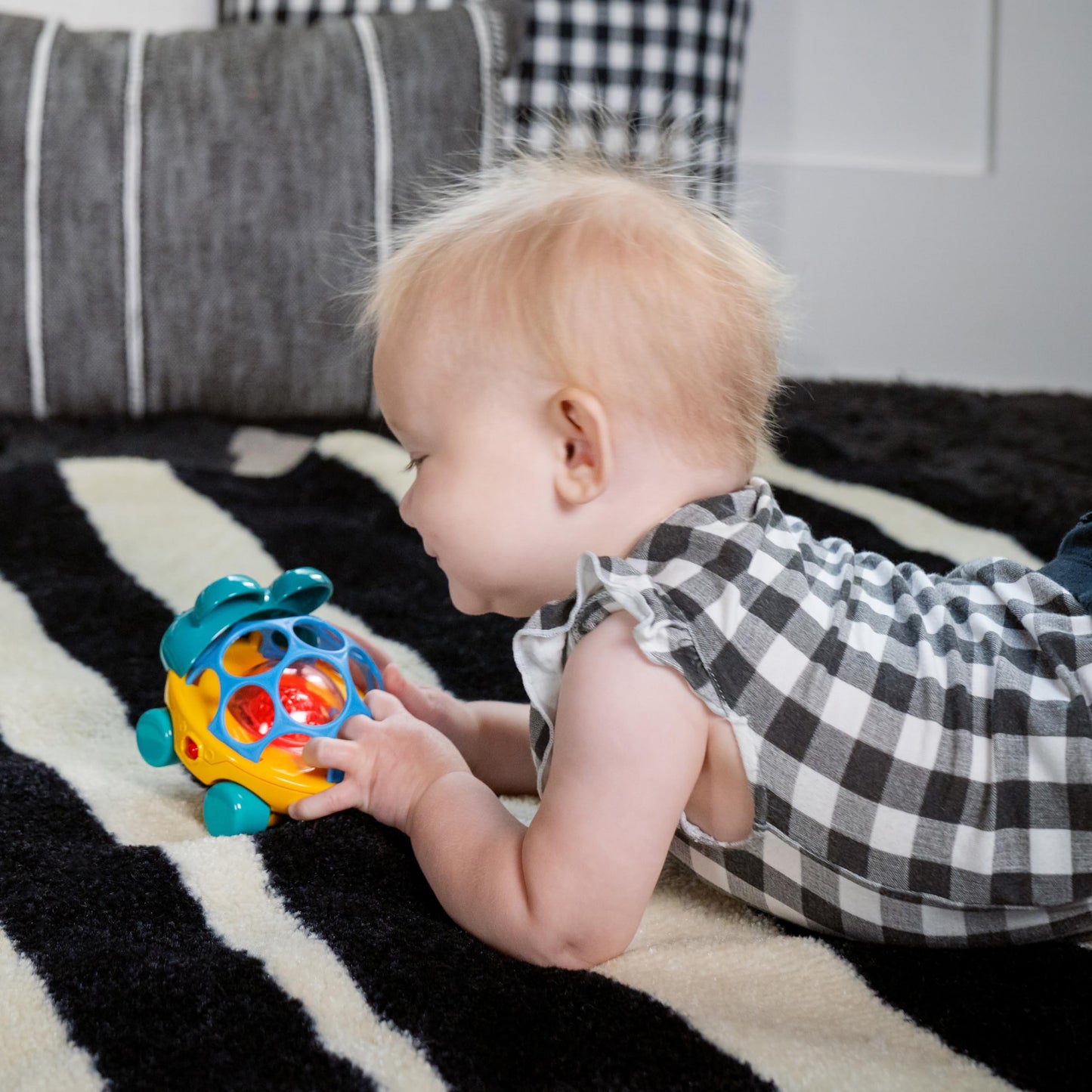 Baby Einstein Curious Car Neptune Oball Toy Car & Rattle, Ages 3 Months and Up