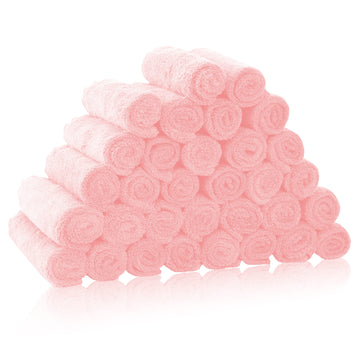 32 Pack Baby Washcloths - Luxury Coral Fleece - Extra Absorbent And Soft Wash Clothes For Newborns, Infants And Toddlers - Suita