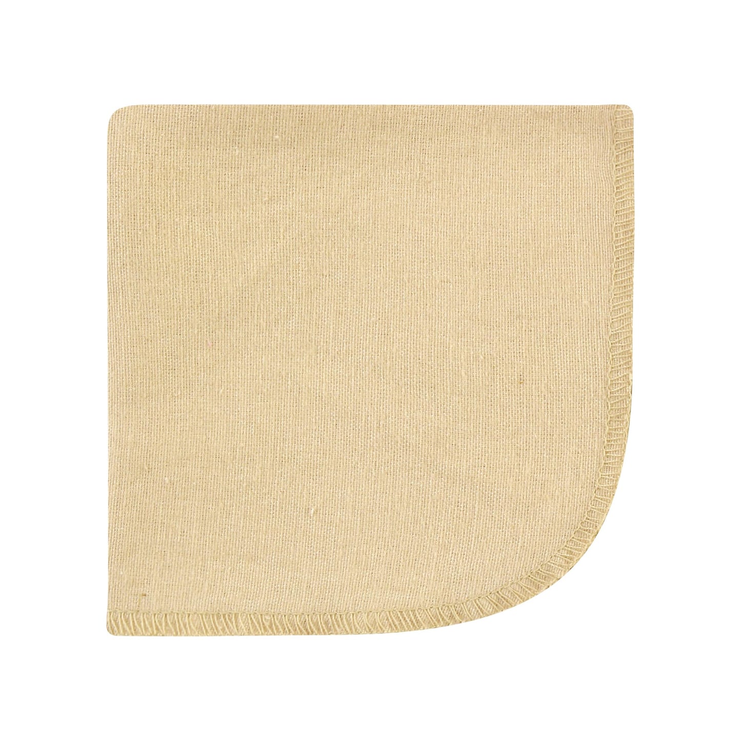 Hudson Baby Unisex Baby Flannel Cotton Washcloths, Brown Bear 10 Pack, One Size