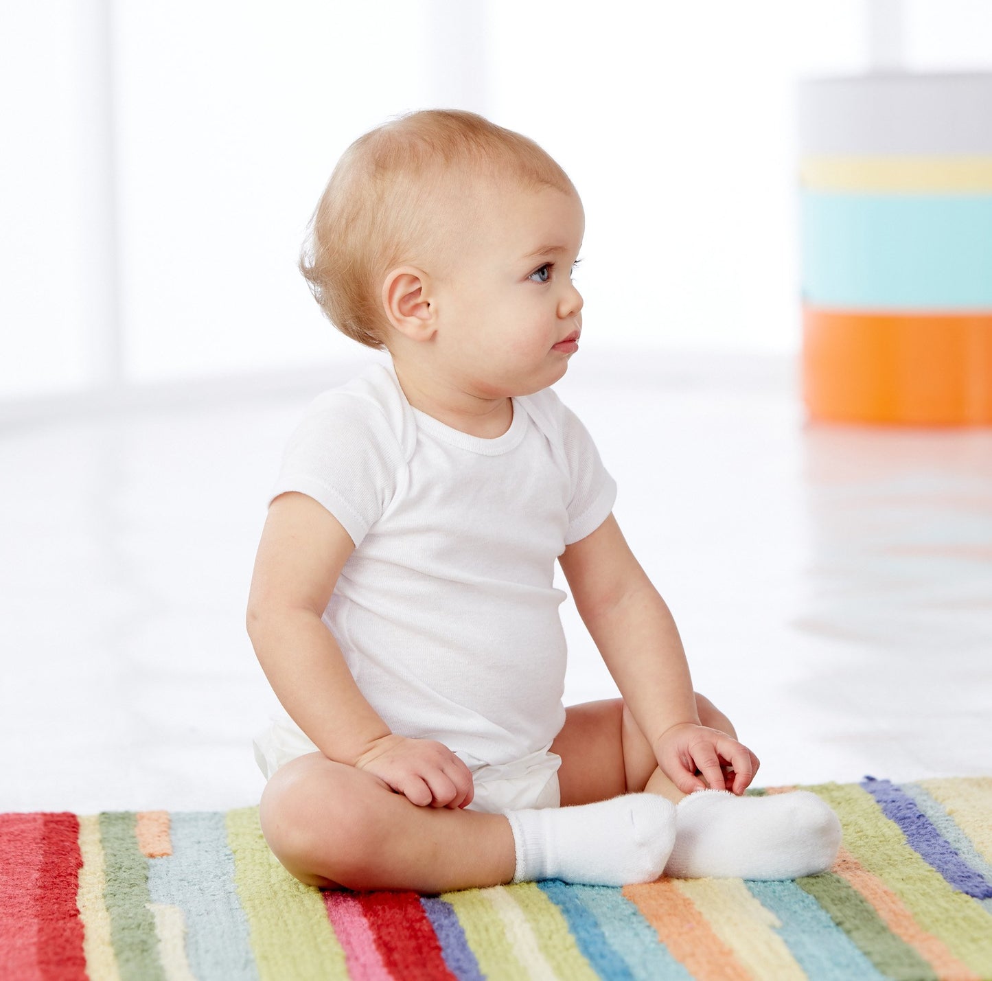 Gerber Baby 6-9 Month, White, 2 Count (Pack Of 1)