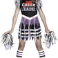 Fun World Zombie Fearleader Costume, Medium 8-10, Multicolor