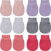 Geyoga 6 Pairs Newborn Baby Mittens No Scratch Gloves Infant Toddler Anti Scratch Essentials Unisex Cotton for 3-9 Months Girls 