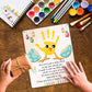 Diy Baby'S First Easter Handprint Sign, Baby First Easter Gifts For Babies Toddler, Baby Easter Crafts, Baby Handprints Keepsake