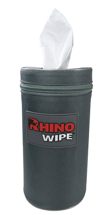 Rhino Wipe Tote System With 75 Strong Dry Wipes - Don'T Mess With The Rhino