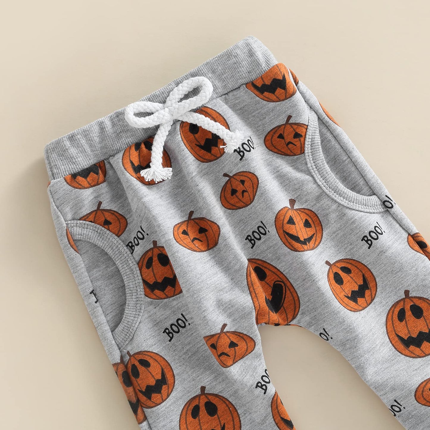 Sasaerucure Infant Toddler Baby Boy Halloween Outfits Long Sleeve Shirts Pumpkin Sweatshirt With Pants 2Pcs Fall Winter Clothes
