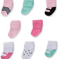 Luvable Friends Unisex Baby Newborn And Baby Terry Socks, Mint Pink Mary Janes, 0-6 Months