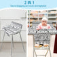 Shopping Cart Cover For Baby,2-In-1 High Chair Cover Soft,Portable, And Machine Washable,Comfortable Cotton Seat Pad With Safety
