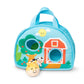 Melissa & Doug Rollables Take-Along Tote with Giraffe Infant and Toddler Toy (2 Pieces)