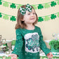 Lanmerry St. Patrick'S Day Baby Girl Clover Headbands, Elastic Nylon Hair Accessories For Newborn Infant Toddler