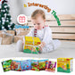 Dr.Rapeti Soft Cloth Books Baby Books Bath Books 6-Pack for Baby Infant Toddler Kids Crinkle Squeaky Washable Chewable Non-Toxic
