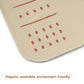 CHILDLIKE BEHAVIOR Vegan Leather Baby Changing Pad- Wipeable Portable changing Pad for Babies- Perfect for Travel-Foldable and W