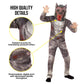 Boys Werewolf Deluxe Costume For Kids Quality Childs Wolf Dress Up, Werewolf, Med (48-53 Ins/122Cm-134Cm)