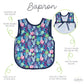 Bapronbaby Desert Floral Bapron - No Neck Tie Safer Bib For Baby & Toddler - Soft Waterproof Stain Resistant - Machine Washable