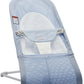 BabyBjrn Bouncer Balance Soft, Light Grey Frame, Mesh, Sky Blue/White (005143US)