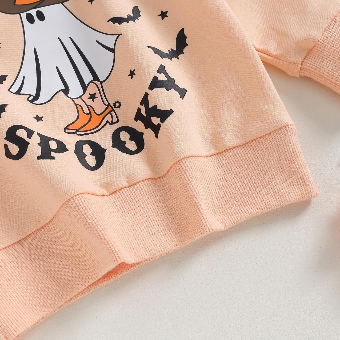 Toddler Baby Halloween Outfit Girl Boy Crewneck Sweatshirt Long Sleeve Letter Pullover Sweater Cute Fall Clothes (Boot Scootin S