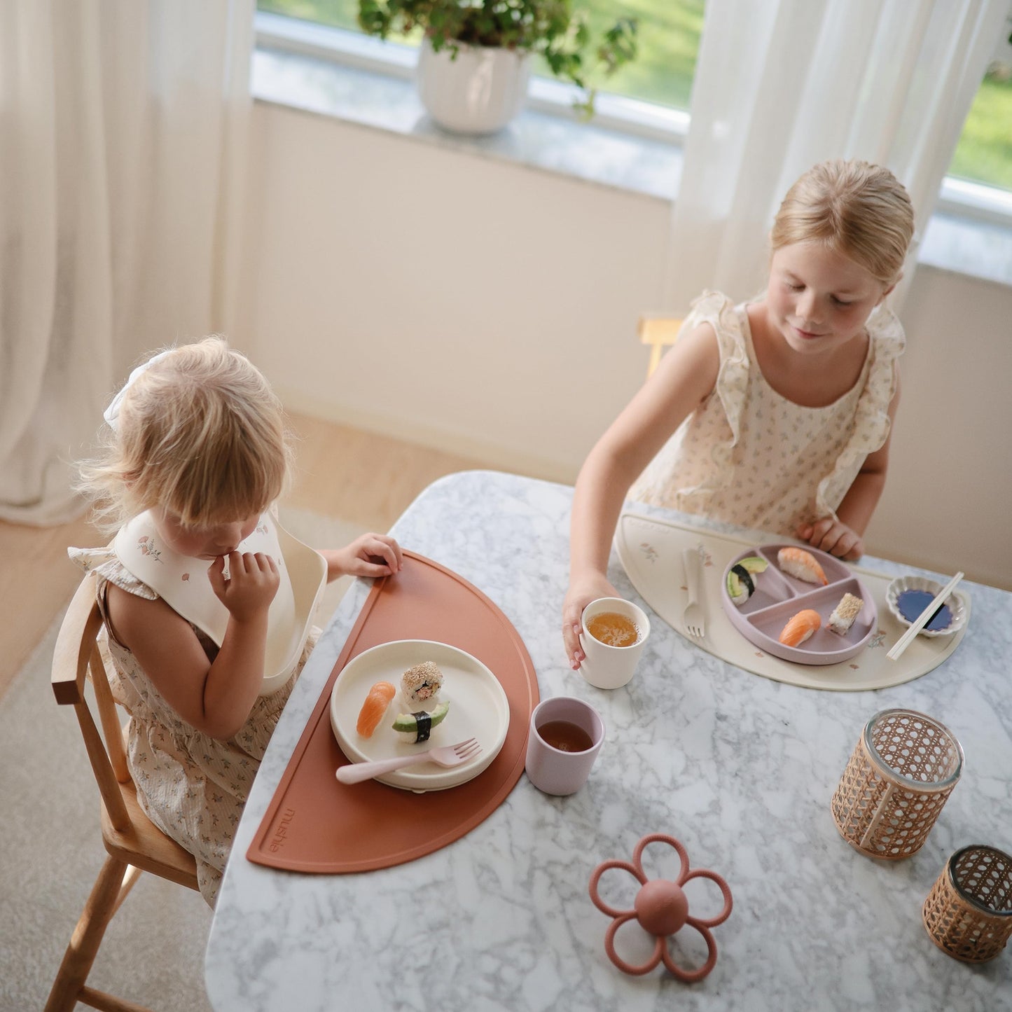 Mushie Classic Silicone Suction Plate | Bpa-Free Non-Slip Design (Ivory)