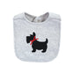 Hudson Baby Unisex Baby Cotton Bibs, Scottie Dog, One Size