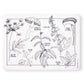 Modern-Twist 10 X 14' Reusable, Waterproof Coloring Mark-Mat Sheet For Kids, 100% Food-Grade Silicone, Pack Of 1, Dangerous Pla