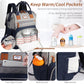 Supromomi Diaper Bag Backpack: Tote Baby Bag For Boy And Girl, Large Mommy Bag Insulated Pockets Charger Holes For Men And Women
