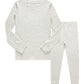 Family Feeling Boys Girls Kids Pajamas Solid Colors 2 Piece Jammies Set Cotton Toddler Grey Size 2T