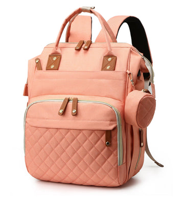 GLIXAVIA Diaper Bag with Changing Pad - Large Capacity, 15+ Pockets, USB Port, Waterproof Travel Backpack for Mom & Dad - Bonus 