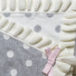 Elegant Baby 100% Cotton Tightly Knit Blanket, Gray Dot, 30 x 40