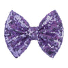 Lanmerry Hair Clip With 5 Inches Sequins Large Bow Alligator Hair Accessory For Girls, Women, Teens, Babies Gift, Deep Purple