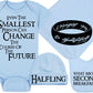Fantasy Movie Baby Onesie - Even The Smallest Person Can Change The Course Of The Future (6-12 Month - Blue Fabric - Black Desig