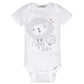 Gerber Baby 8-Pack Short Sleeve Onesies Bodysuits, Sheep Grey, Newborn