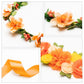 Little Cutie Citrus Maternity Sash Mom To Be & Daddy To Be Corsage Orange Clementine Flower Crown Pregnancy Sash Decoration Autu