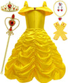 Princess Dresses For Girls Halloween Costumes Princess Belle Costume For Girls Kids 4T 5T(120Cm,E39)