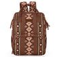 Montana West X Wrangler Diaper Bag Backpack Aztec Travel Backpack Purses Western Multi-Function Baby Bags For Mom With Waterproo