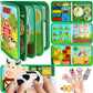 Quanquer Toddler Busy Board Montessori Toys for 1 2 3 4 Year Old - Farm Busy Book Educational Learning Sensory Toys for Boys Gir